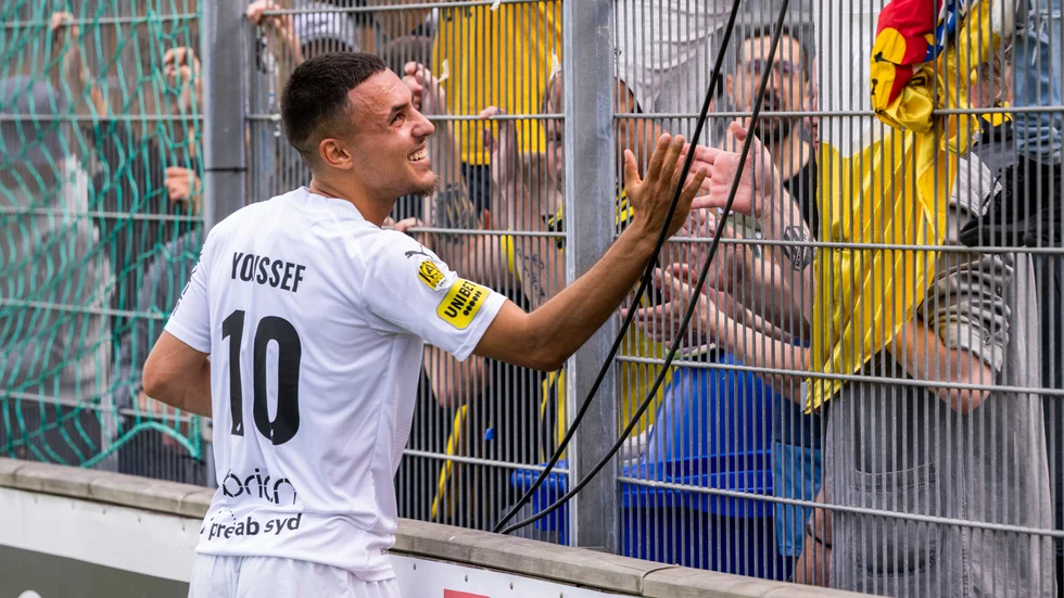 Ali Youssef firar sitt vinnarmål.