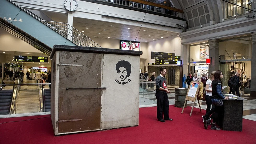 Nyligen uppmärksammades att Dawit Isaak suttit fängslad i 15 år i Eritrea med en manifestation på Stockholms Centralstation.  FOTO: CHRISTINE OLSSON/TT