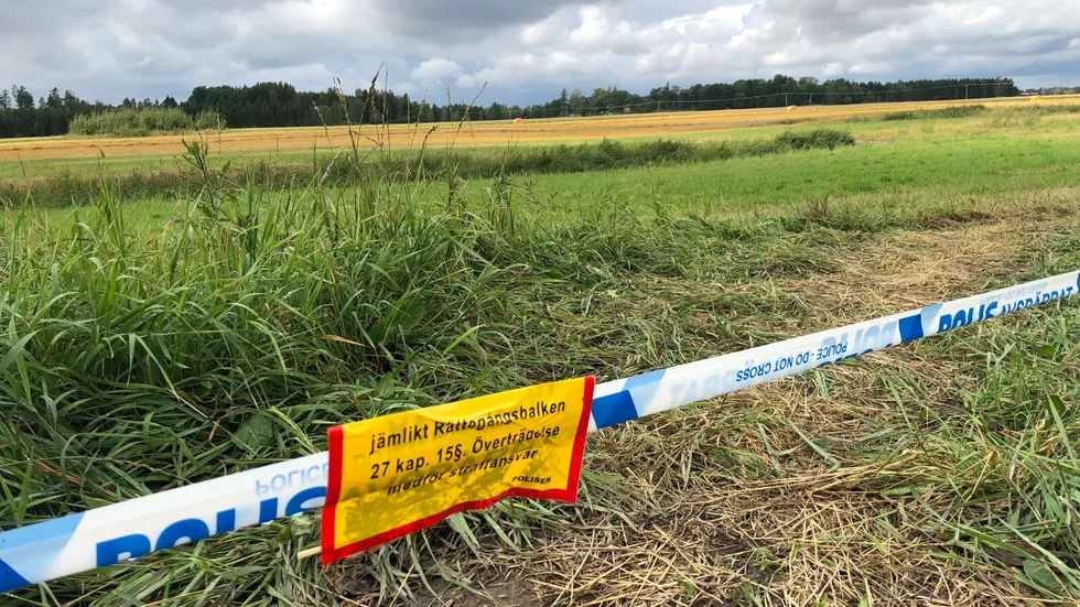 Platsen där den döda kvinnan påträffades sensommaren 2021.