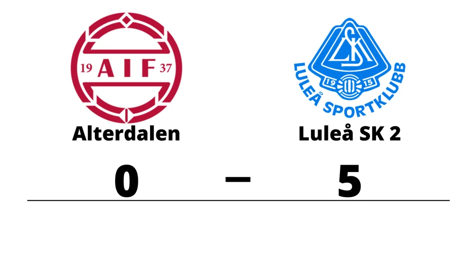 Alterdalens IF förlorade mot Luleå SK 2