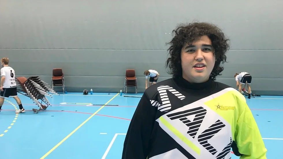 Målvakten John Larsson var en av KIB:s bästa spelare – men fick inte bli matchvinnare. Foto: Anders Göransson