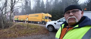 Våldsam lastbilsolycka – föraren till sjukhus efter krock
