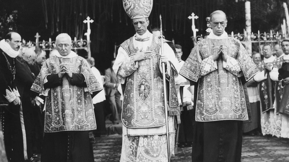 En odaterad bild på Påve Pius XII. Arkivbild.