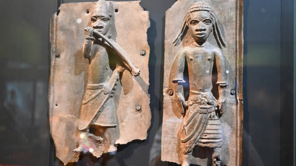 Beninbronser på ett museum i Tyskland, som också lämnat tillbaka beninbronser till Nigeria.