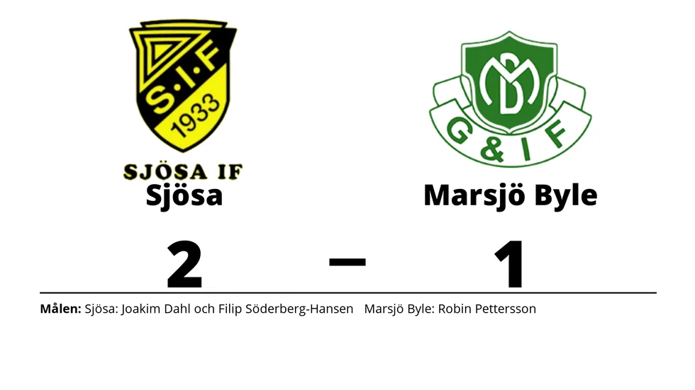 Sjösa IF vann mot Marsjö-Byle GoIF