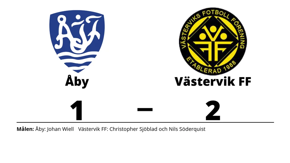 Åby IF förlorade mot Västerviks FF