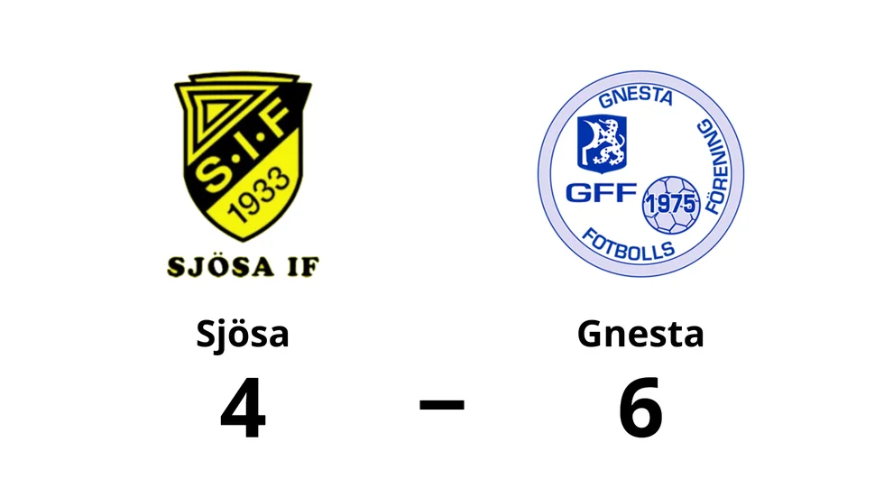 Sjösa IF förlorade mot Gnesta