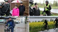 16 personer cyklade runt sjön – trots regnet: "Tappra hjältar"