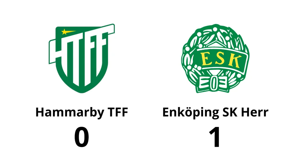 Hammarby TFF förlorade mot Enköping SK Herr