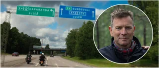 Världsstjärnans oväntade besök – passerade E4:an på en gammal MC