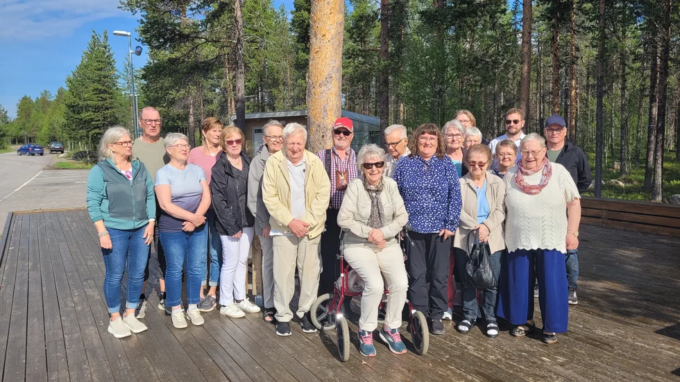 Fikapaus vid suptallen på resan till Kiruna.