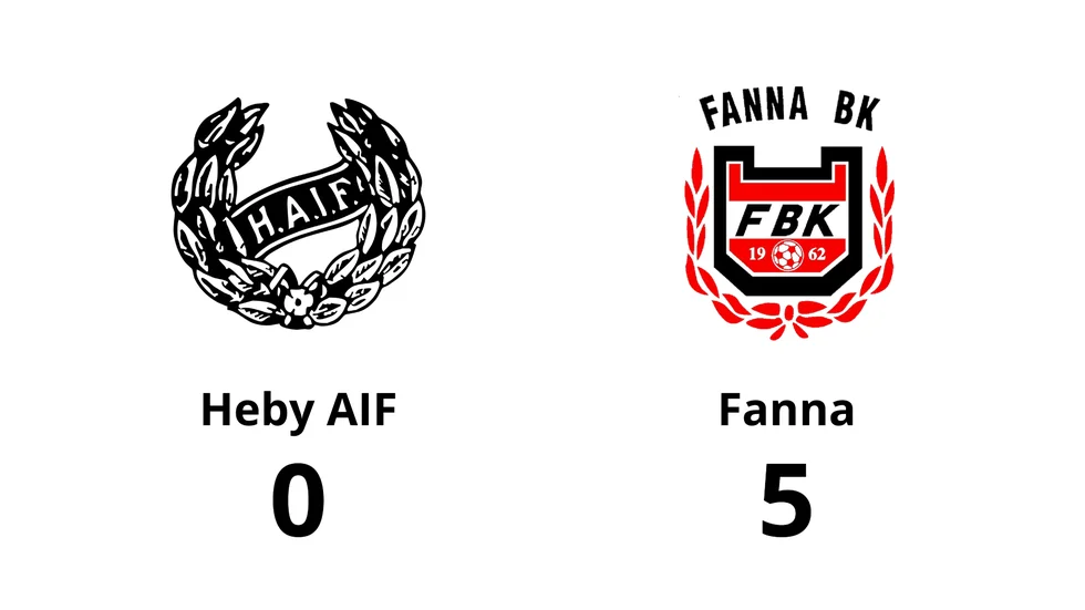 Heby AIF förlorade mot Fanna BK