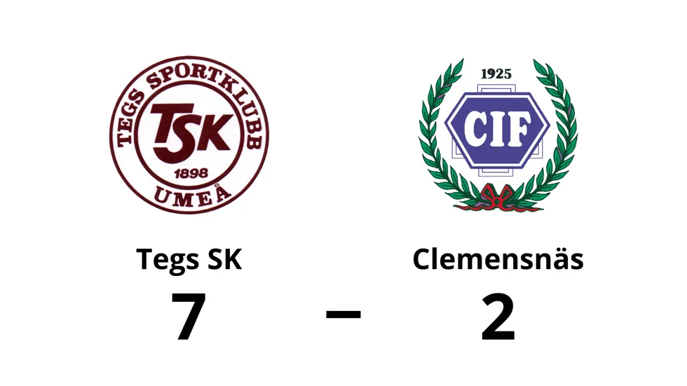 Tegs SK Fotboll vann mot Clemensnäs IF