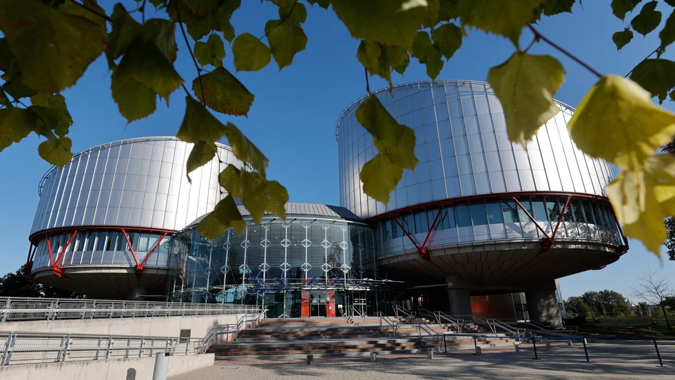 Europadomstolen för mänskliga rättigheter i franska Strasbourg. Arkivbild.
