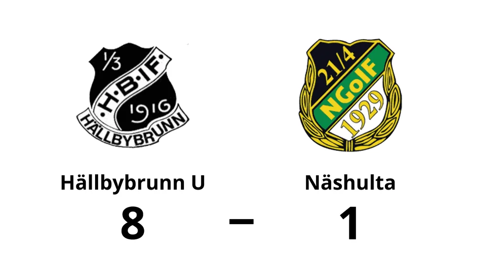 Hällbybrunns IF U vann mot Näshulta GoIF