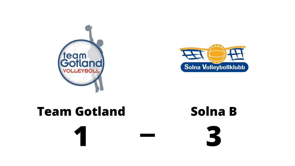 Team Gotland förlorade mot Solna B