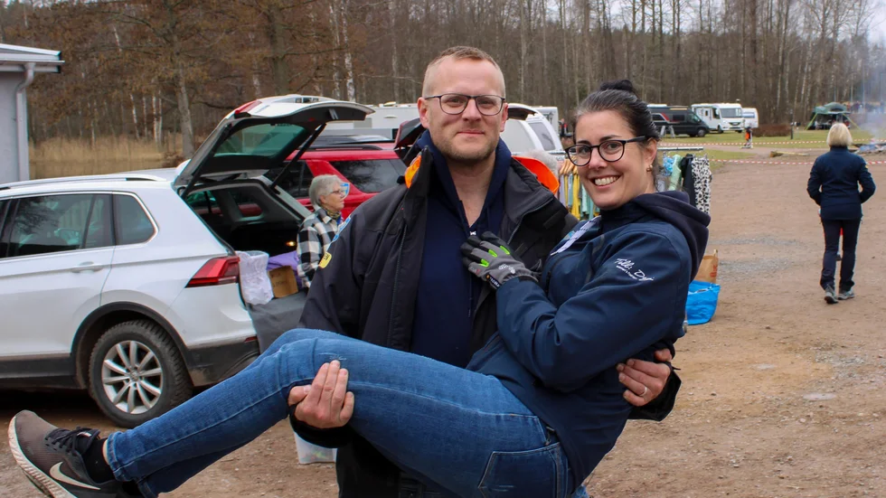 Hampus Thorstensson och Elisabeth Wolmeryd driver Vimmerby Camping och arrangerar alla evenemang tillsammans.