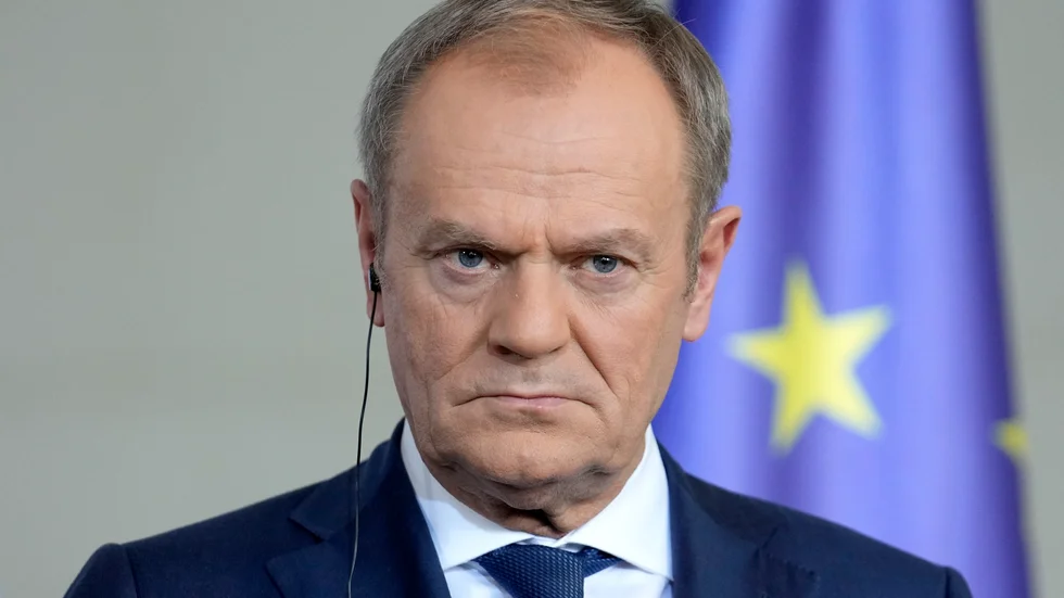 Polens premiärminister Donald Tusk under ett besök i Berlin i mars.