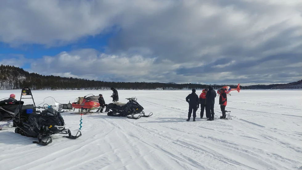 Räkna med kontroller i fjällvärlden i påskhelgen. Bilden är från förra årets tillsyn, då länsstyrelsen gjorde sin insats med polisen.