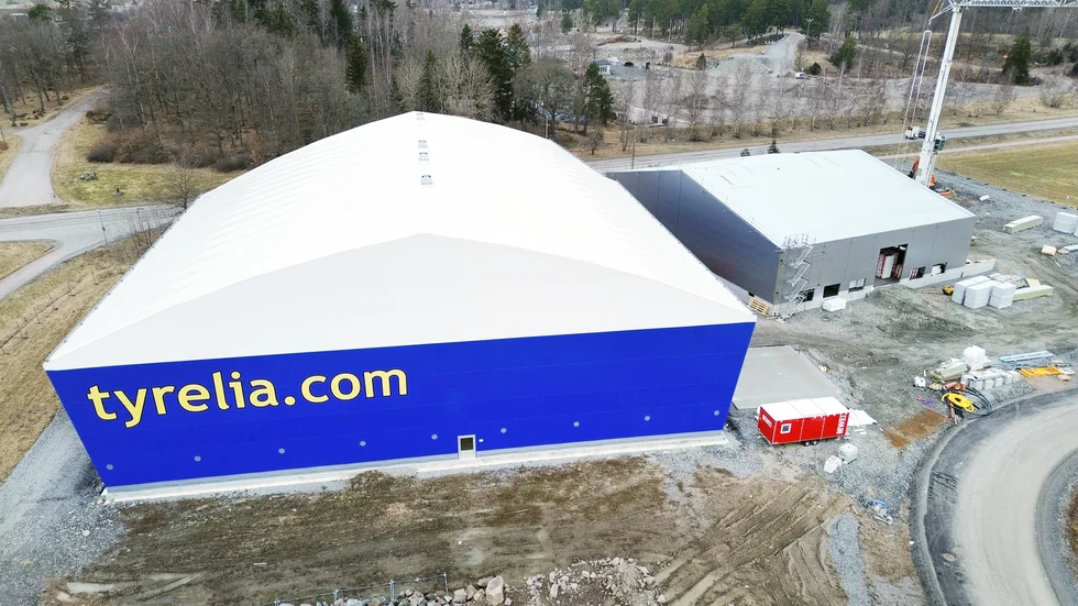 Tyrelia.com:s lager i Eskilstuna ska rymma över 300 000 däck när det är färdigbyggt.
