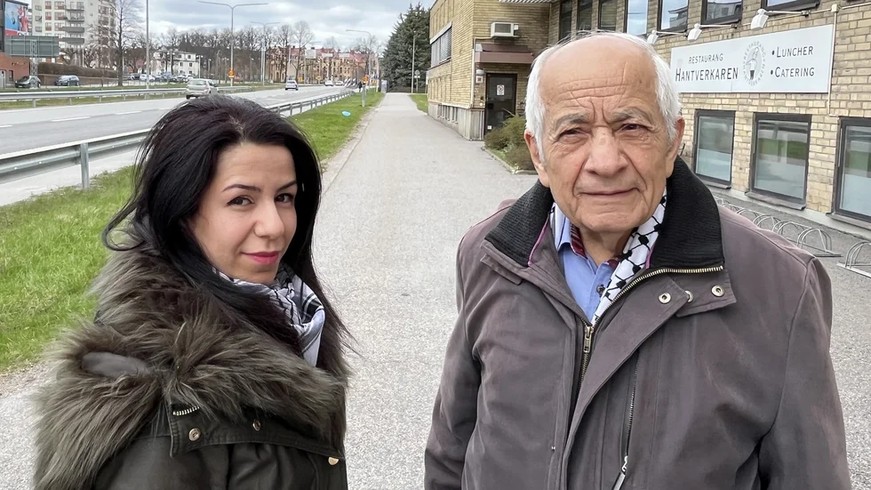 Rawa Al Salti och Ibrahim Mohsen menar att uteslutningen av Handala leder till att barn drabbas. "Vi är emot våld på civila och stödjer inte Hamas", säger de båda.