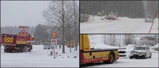 Sidokollision vid Norrstrand – tre personer inblandade