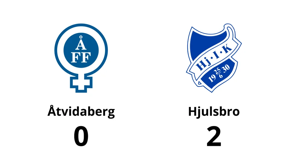 Åtvidabergs FF förlorade mot Hjulsbro IK
