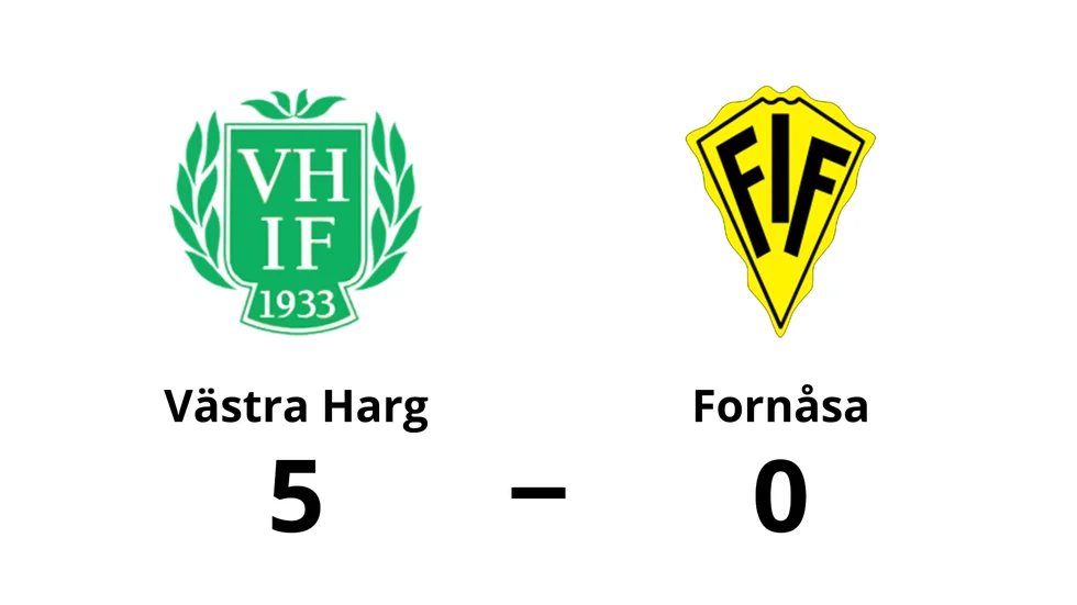 Västra Harg IF vann mot Fornåsa IF