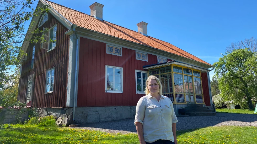 Angéla Ekman-Nätt har nu bott i drygt ett halvår på Löckerums gård, och har många planer för framtiden.