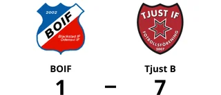 BOIF utklassat av Tjust B hemma - med 1-7