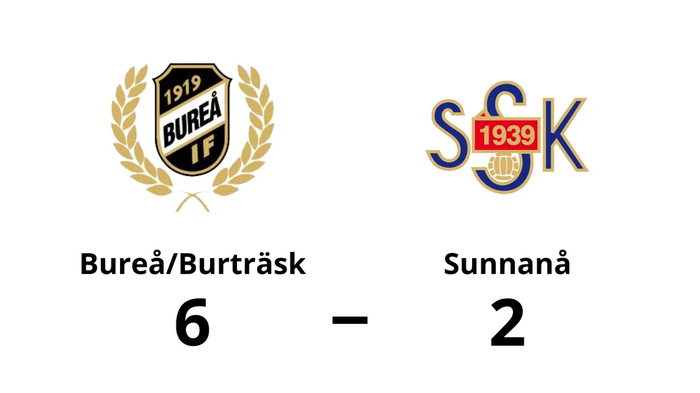 Bureå IF/Burträsk FF vann mot Sunnanå SK 2