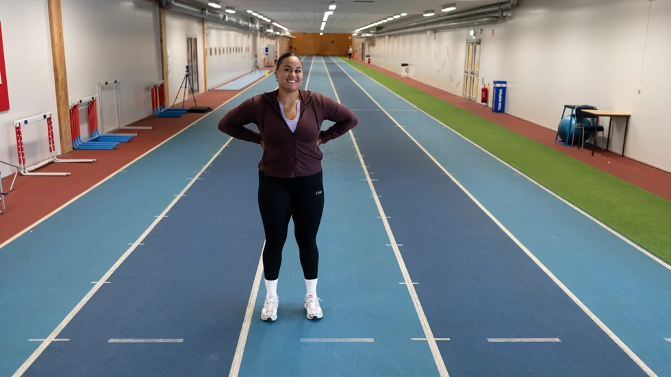 Vanessa Kamga skulle träna i IFU Arena när UNT träffade henne.
