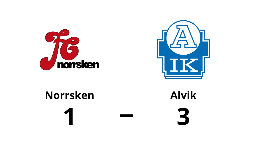 FC Norrsken förlorade mot Alviks IK