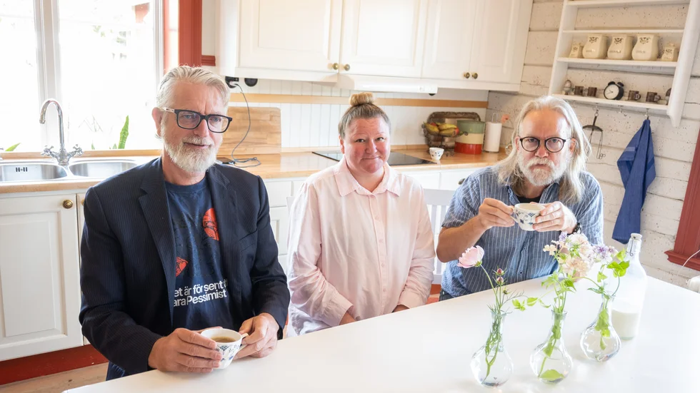 Tom Løyche, Lina Ekström Morin och Per Myrén är förväntansfulla inför Earth Oddity-festivalen. "Jag tycker det är jätteroligt och fantastiskt att bolaget vill satsa på det här. Det är något som kommer kosta bolaget mycket pengar, men det här är något vi tror på", säger Lina Ekström Morin.