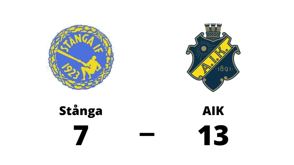 Stånga förlorade mot AIK H