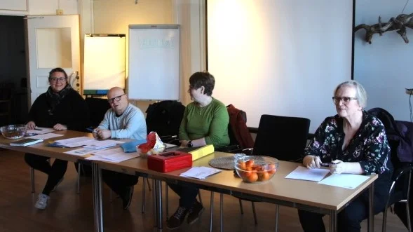 Bilden visar delar av styrelsen. Från vänster: Katarina Nilsson, Niclas Nilsson, Katarina Karlsson, Anne Jakobsson.    