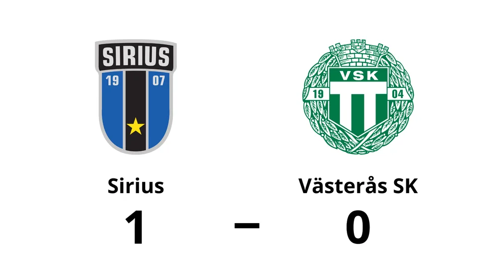Sirius vann mot Västerås SK