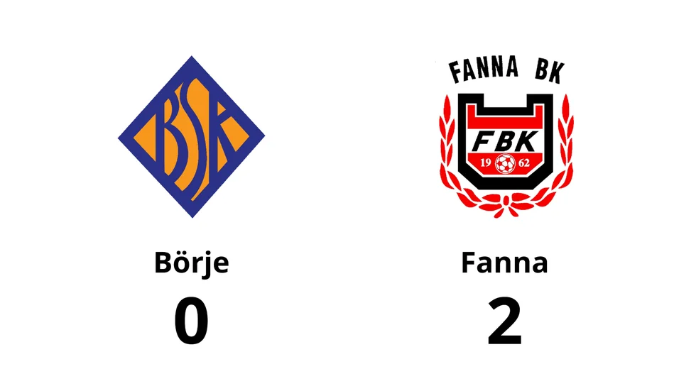 Börje SK förlorade mot Fanna BK