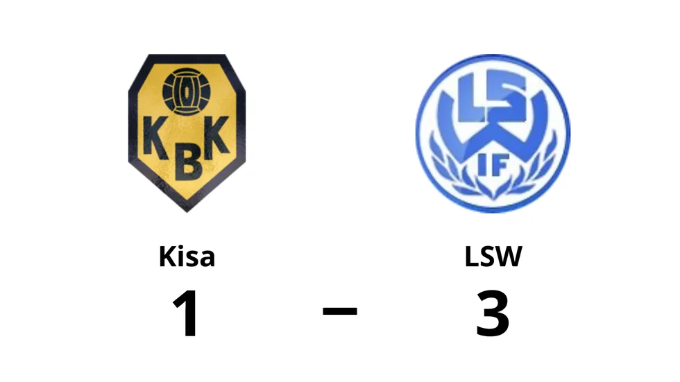 Kisa BK förlorade mot LSW IF