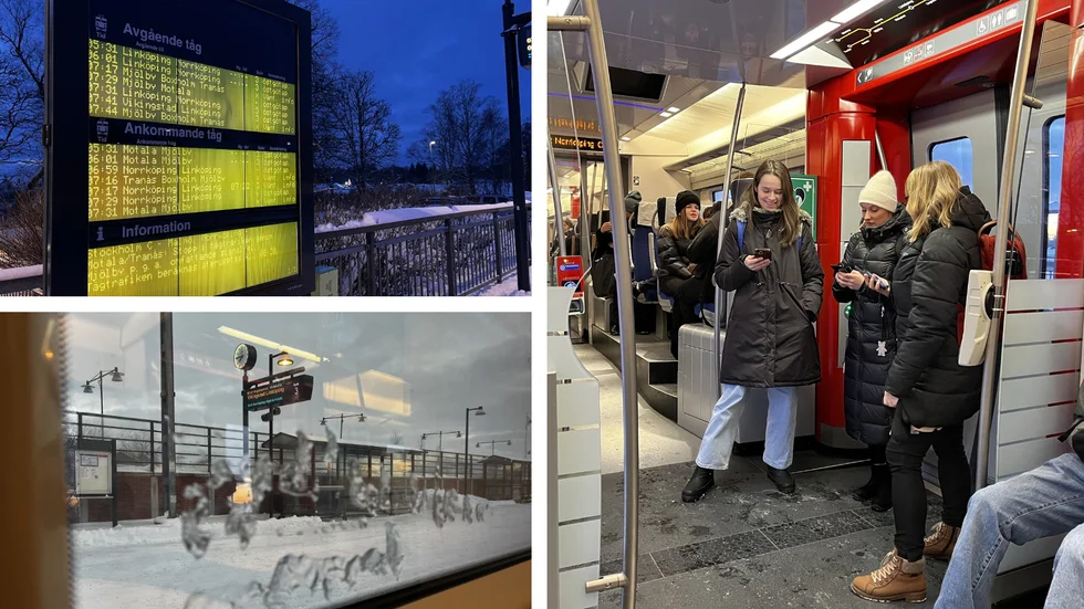 Omfattande tågproblem i länet två dagar i följd; på torsdagen ställde fordonsfel till det, på fredagen transmissionsfel.