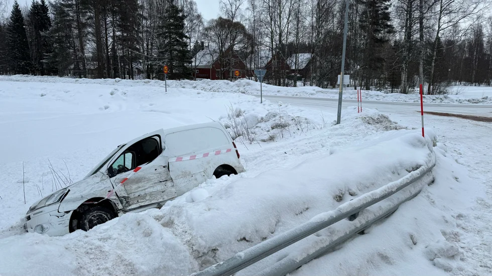 En krock inträffade på torsdagsmorgonen i Norrfjärden.