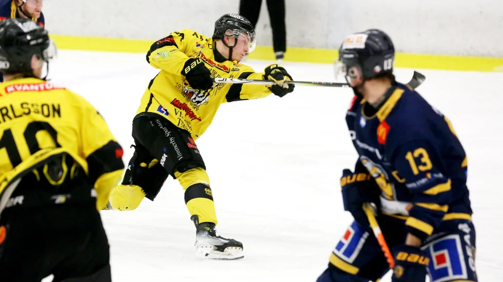 Eddie Levin pangade in 2-0 i slutet av första perioden för VH.