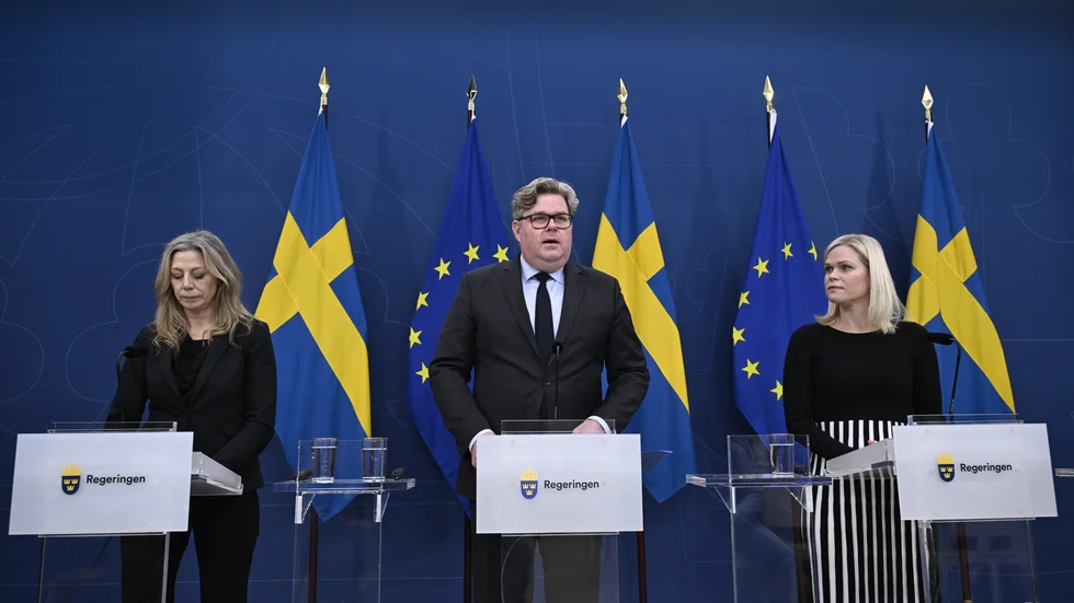 Justitieminister Gunnar Strömmer (M) presenterar förslag för tryggare bostadsområden.