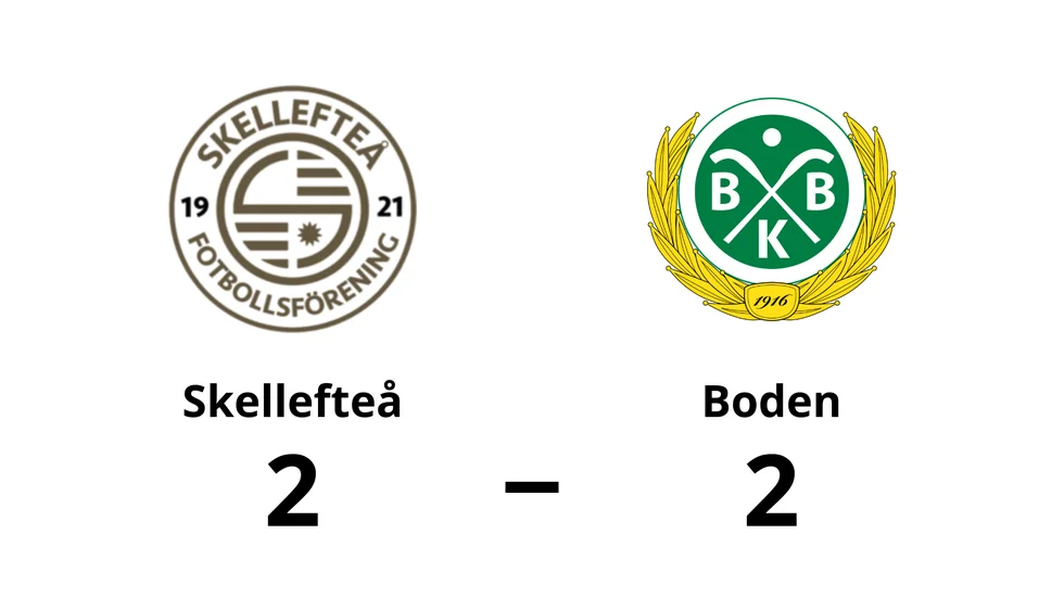 Skellefteå FF spelade lika mot Bodens BK FF