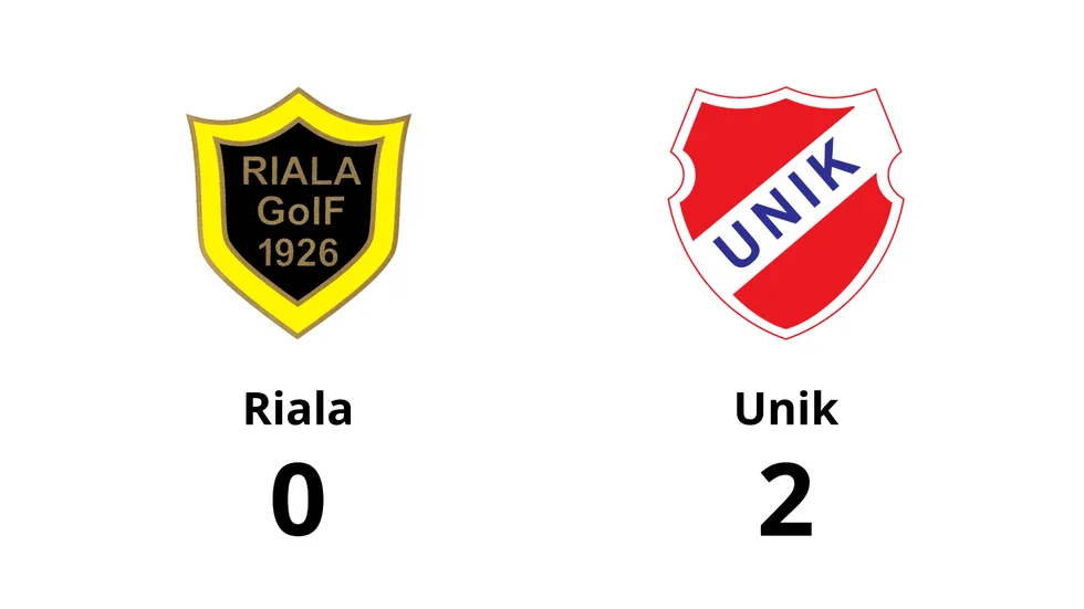 Riala GoIF förlorade mot Unik FK