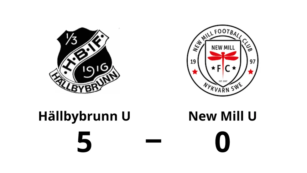 Hällbybrunns IF U vann mot New Mill FC U