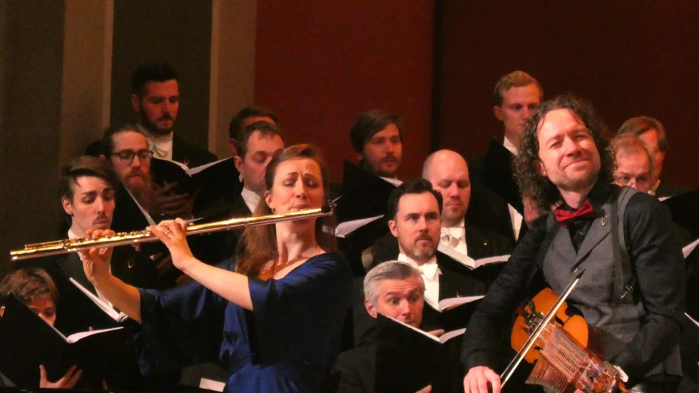 Kristine West och Erik Rydvall gjorde mycket till för att Vårkonserten blev så lyckad.
