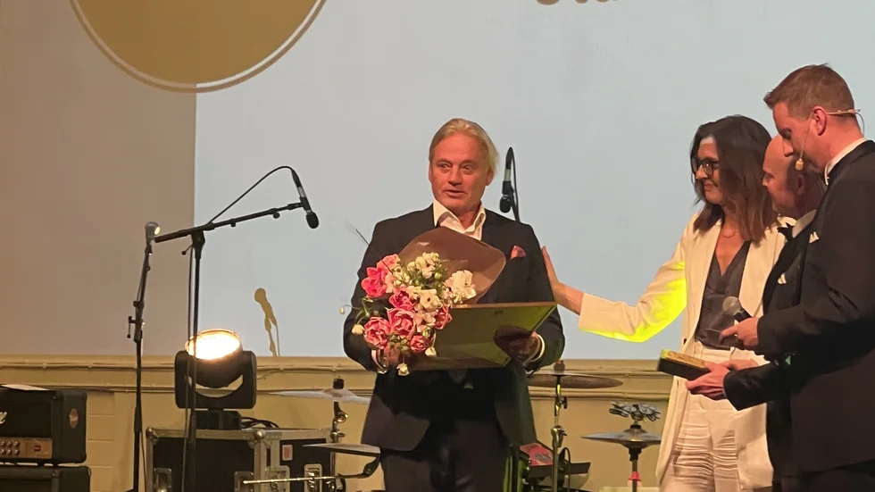 Bild från förra året, då Staffan Samuelsson blev Årets Företagare på Vimmerbygalan.