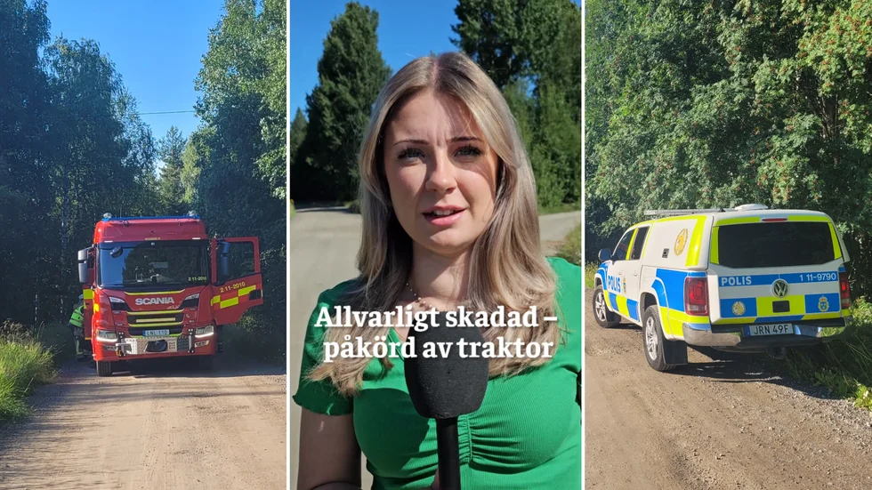 Traktorolyckan inträffade under tisdagseftermiddagen. 