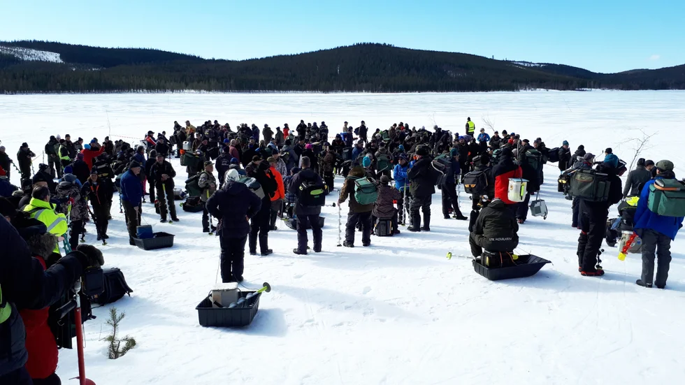 Det är här på Järvträsket som lördagens individuella tävlingar kommer att avgöras. På söndagen är det lagtävlingar på Arvidsjaursjön.